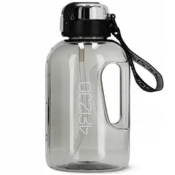 Пляшка для води спортивна 4FIZJO 2000 мл Grey (P-5905973403825) - мініатюра 1