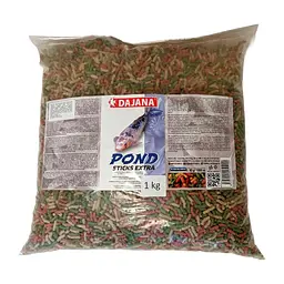POND STICK EXTRA (1 кг) Корм для декор. карпів, карасів та риб у ставках трьохкол.палички, м'яка прозора упаковка