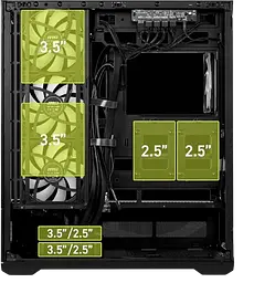 Корпус MSI MAG Pano 110R PZ ARGB Black - мініатюра 5
