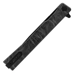 Ніж Ocaso Solstice, Engraved titanium Topo Pattern, Black (10ETB) - мініатюра 6