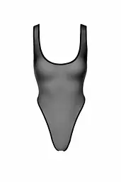 Боді Noir Handmade F322 Paparazzi, L, прозоре, низ стрінги, високі вирізи - мініатюра 7