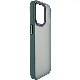 TPU+PC чохол Metal Buttons для Apple iPhone 15 Pro Max (6.7) Зелений / Dark Green - мініатюра 2