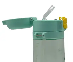 Пляшка для води Casno 690 мл KXN-1219 Зелена (Зебра) з соломинкою TRITAN (KXN-1219_Green) - мініатюра 6