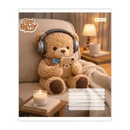 Зошит 1 вересня Bear stories А5 24 аркушів клітинка (768974), в асортименті - мініатюра 2