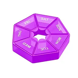 Таблетниця Semi 7Days Mini Pill Box, фіолетовий