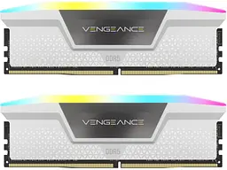 Модуль пам'яті Corsair 32 GB (2x16GB) DDR5 6000 MHz Vengeance RGB (CMH32GX5M2E6000C36W) - мініатюра 3