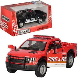 Машинка Kinsmart 2013 Ford F150 SVT Raptor SuperCrew Fire Rescue (KT5365WPR)