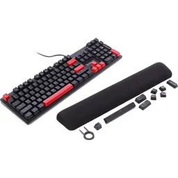 Клавіатура A4Tech Bloody S525N RGB BLMS Red Switch USB Fire Black (4711421002066) - мініатюра 2