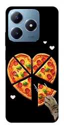 Чохол Demsky Pizza Love Cat для Realme C63 4G