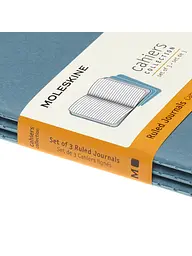 Записник Moleskine Cahier кишеньковий, Лінійка Жвавий Блакитний (CH011B44) - мініатюра 5