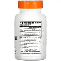 Лютеїн Doctor's Best Lutein with OptiLut 10 мг 120 гелевих капсул - мініатюра 2