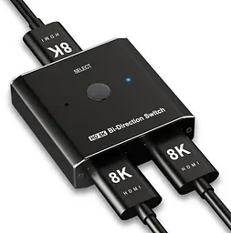 HDMI 2.1 перемикач 8K 2-в-1 / 1-в-2 для PS5, Xbox і ТВ