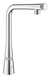Змішувач для кухні з висувним виливом Grohe Zedra Smartcontrol 31593002, Хром