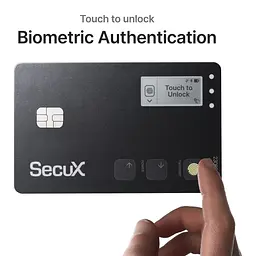 Біометричний апаратний криптогаманець SecuX Shield BIO з відбитком пальця (B0CSS772MB) - мініатюра 10