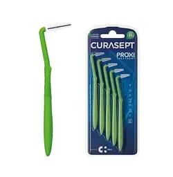 Міжзубний йоржик кутові Curasept Proxi Angle T17cone, ISO5 (1.7 мм, зелений), 5 шт
