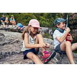 Кепка Buff Kids 5 Panels Cap heavens pink Білий-Рожевий - мініатюра 4