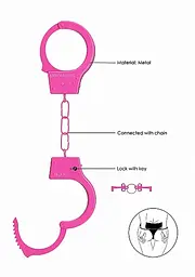 Наручники Ouch! Beginners Handcuffs Pink - мініатюра 4
