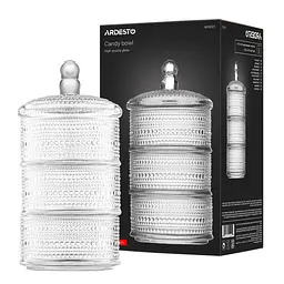 Цукерниця Verbena, 12.5см, скло, прозорий ARDESTO kuh0014841 - мініатюра 5