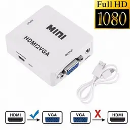 Адаптер HDMI to VGA (перехідник, конвертер, 720p/1080p) перехідник, конвертер - мініатюра 2