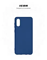 Чехол ArmorStandart ICON для Samsung A02 (A022) Dark Blue (ARM58229) - мініатюра 3