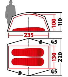 Намет Wechsel Venture 2 TL Laurel Oak (231059) (DAS301045) - мініатюра 3