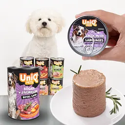 Консерви для собак UNIQ PETS DOG WET FOOD ROYAL LAMB з ягнятком, 375 г - мініатюра 2