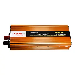 Інвертор автомобільний перетворювач напруги в машину DC12V-AC220V 2000W Inverter 5 CORE SC-2000VA - мініатюра 9