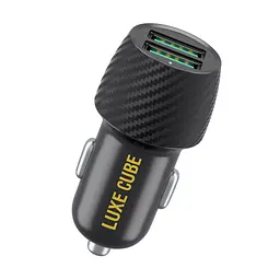 Автомобільний зарядний пристрій Luxe Cube 2USB 17W Чорний (8886668698498)