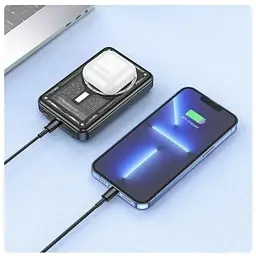 Портативний акумулятор Borofone BJ29 Discovery Edition PD20W 10000mAh чорний 6974443388695 - мініатюра 7