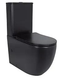 Унітаз підлоговий Qtap Robin Ultra Quiet з сидінням Slim Duroplast/ Soft-close/ Quick Release QT13226083AMB