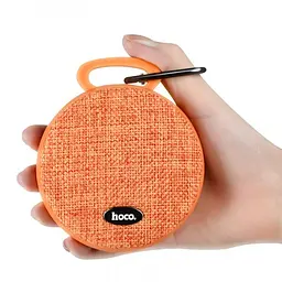Колонка бездротової Bluetooth HOCO BS7 Mobu Sport Оранжева - мініатюра 2