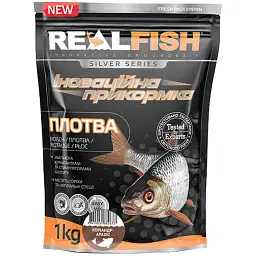 Прикормка Real Fish Silver Series Плотва Коріандр-арахіс 1kg