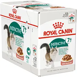 Вологий корм для кішок від 7 років Royal Canin Instinctive шматочки в соусі 1.02 кг (12 шт. х 85 г)