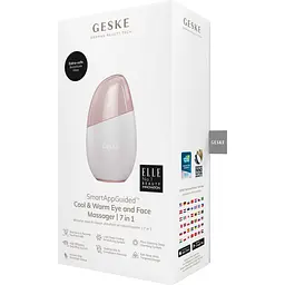 Масажер для очей та обличчя GESKE Cool & Warm Eye and Face Massager 7 в 1 пудровий - мініатюра 5