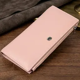 Жіночий гаманець з натуральної шкіри ST Leather 19383 рожевий