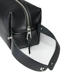 Чоловіча косметичка несесер шкіряна GRANDE PELLE 16х8х8 см acs0032158 - мініатюра 2