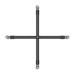 Хрестовина Bedroom Fantasies Hog Tie Cross Bar With Cuffs SX3050 104181 - мініатюра 3