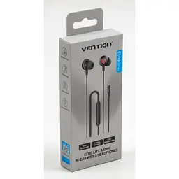 Навушники Vention Echo Lite 3.5mm In-Ear Wired Black (GBABAV) - мініатюра 10