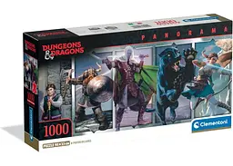 Пазл Clementoni Панорама з фентезійними істотами, Підземелля та Дракони (RPG Dungeons & Dragons Panorama Puzzle - 1000 pcs.), 1000 ел. (панорама) (39501)