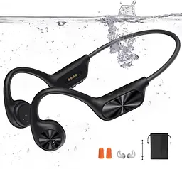 Навушники для плавання, навушники Bone Sound Bluetooth 5.4, IPX8 водонепроникний, спортивні навушники 32G пам'ять, підводні