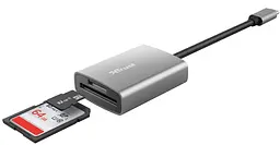 Кардридер алюминиевый USB Type-C - SD-microSD Trust Dalyx - мініатюра 2