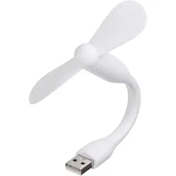 Вентилятор мобільний USB білий