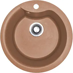 Кухонна мийка Adamant WAVE terra-cotta d 485x210 мм, без крила d 48