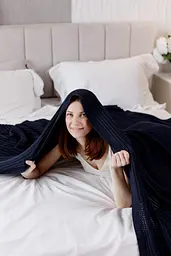 Плед 120х200 см COTTON синій (039530) - мініатюра 6