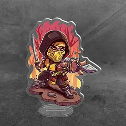 Акрилова колекційна фігурка Мортал комбат Mortal Kombat Скорпіон 10 см - мініатюра 2
