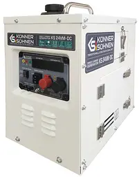 Генератор постійного струму бензиновий Konner&Sohnen KS 24VM-DC 1.6кВт 24–27.5В 60А електростартер 27.5кг