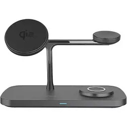 Бездротовий зарядний пристрій Proove Magnetic Field Pro 3in1 Qi2 Black (WSMP15002001) [131671]
