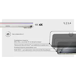 Захисне скло iLera DeLuxe Incognito для Apple iPhone 17 (ILInDL17) [144426] - мініатюра 4
