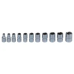 Набір насадок шестигранних Sigma 1/4" на планці 11 шт CrV (6003401) - мініатюра 2