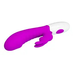 Вібратор-кролик Pretty Love Naughty Bunny, 19.8 см (фуксія) - мініатюра 5